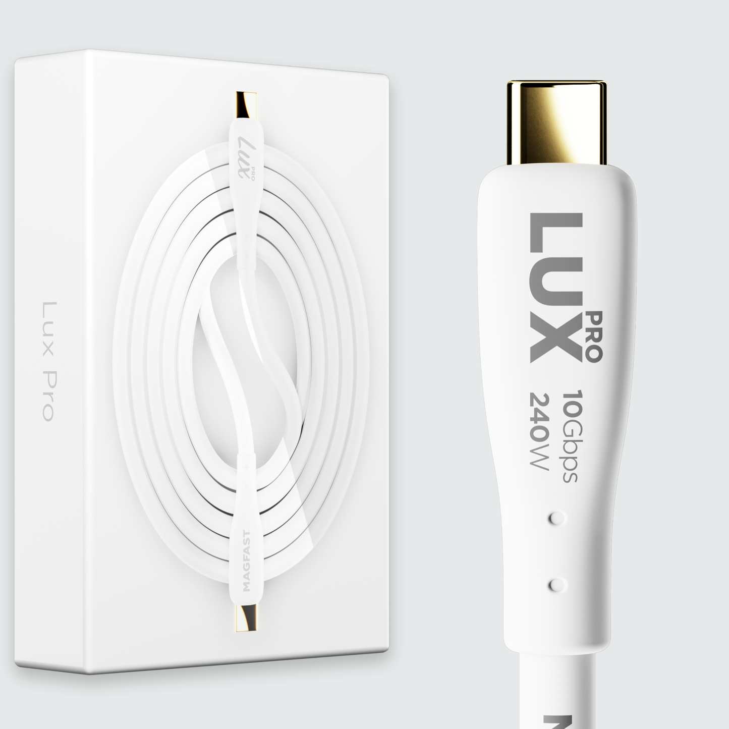 MAGFAST Lux Pro Cable - Alpine White - 2m - USB-C to USB-C (Pre-Order)