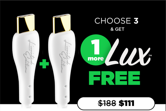 3 Lux Limited Edition USB-C Cables + 1 more USB-C FREE